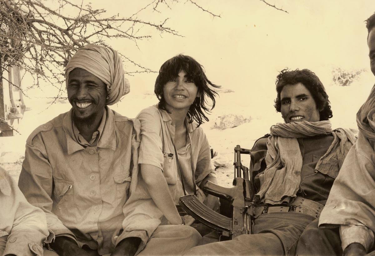 (2) With combatants of the Polisario Front while filming Sahara Is Not for Sale (1977)