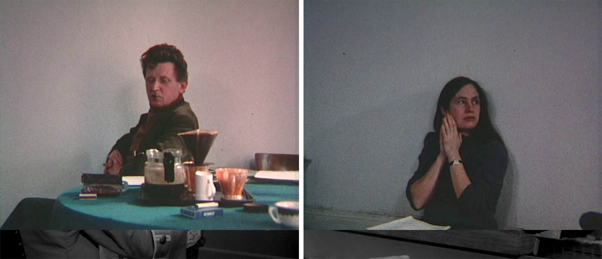 (5) & (6) Jean-Marie Straub und Danièle Huillet bei der Arbeit an einem Film nach Franz Kafkas Romanfragment “Amerika” (Harun Farocki, 1983)