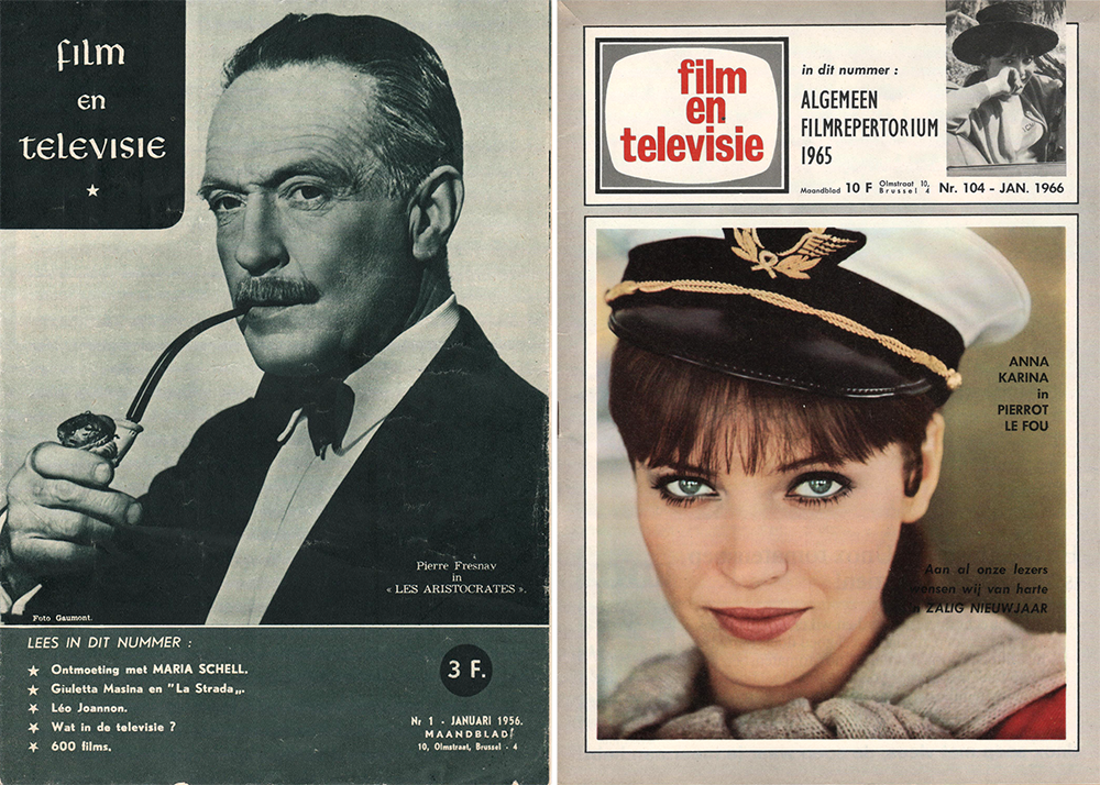 (1) Film en televisie, nr. 1 (januari, 1956). (2) Film en televisie, nr. 104 (januari 1966).