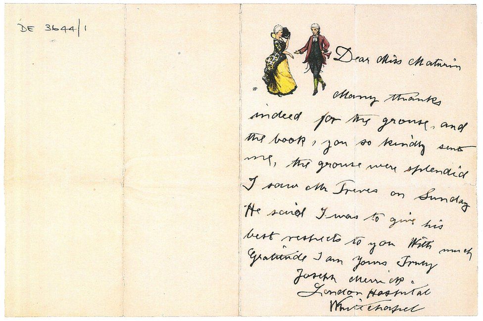 Original letter by Joseph Merrick