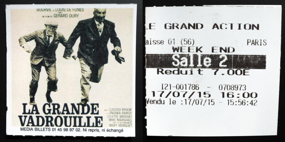 (3) Filmticket Le Grand Action